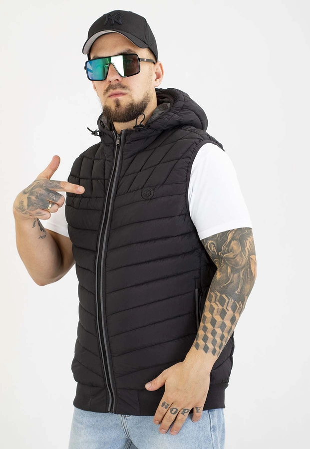 Bezrękawnik Pit Bull Vest Z Kapturem Naylor black
