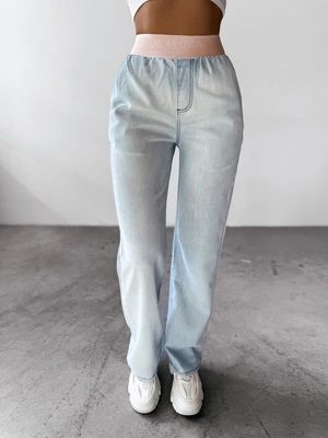 Spodnie Olavoga Bored jasne niebieskie