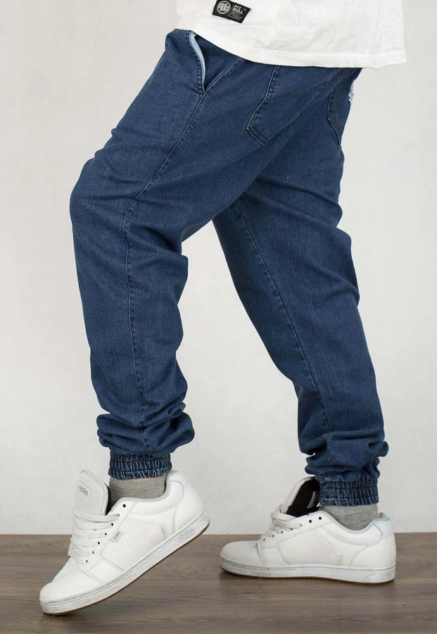 Spodnie Jigga Wear Crown Jogger Jeans jasne niebieskie