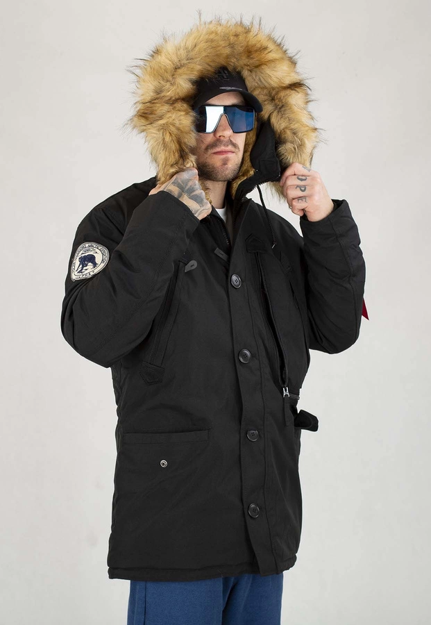 Kurtka Alpha Industries Zimowa Polar 123144 czarna