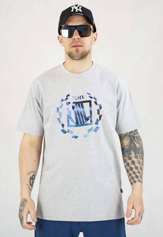 T-shirt Diil Laur High szaro niebieski