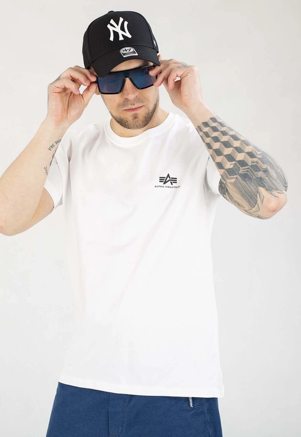 T-shirt Alpha Industries Back Print 128507 biały