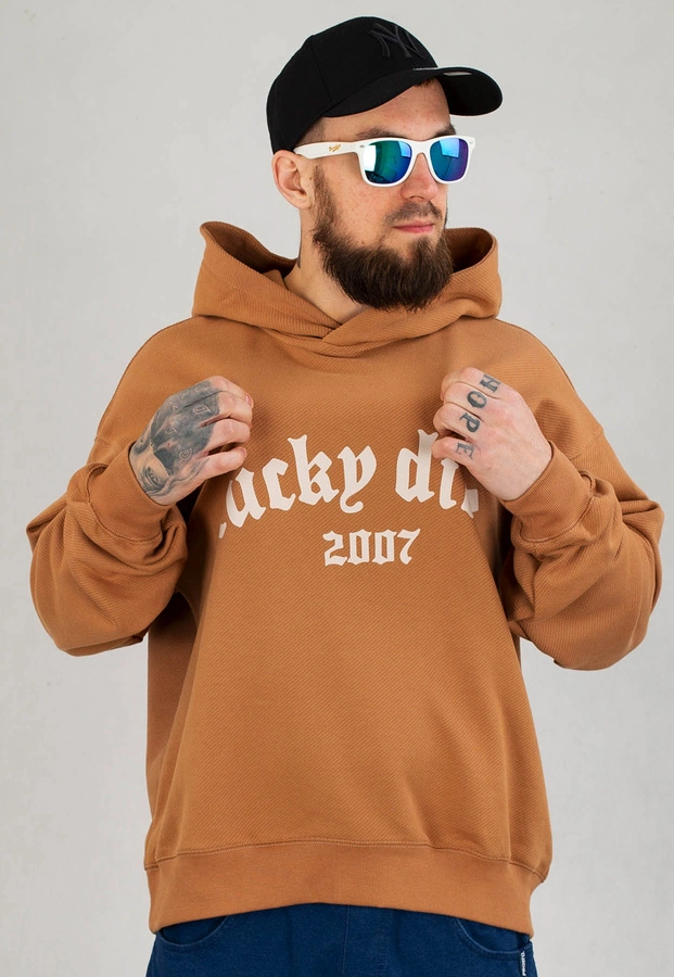 Bluza Lucky Dice Bent Logo jasno brązowa