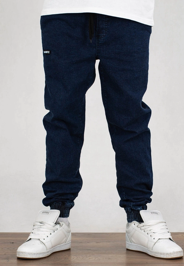 Spodnie Diamante Wear Jogger Unisex Crew marmur niebieski