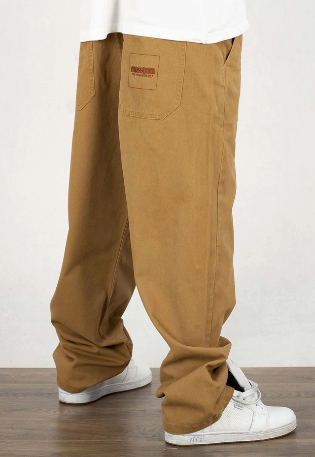 Spodnie Mass Pants Baggy Fit Clamber brązowe