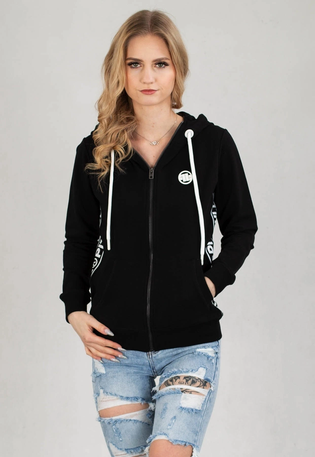 Bluza Pit Bull Hooded Zip  French Terry La Deta czarna