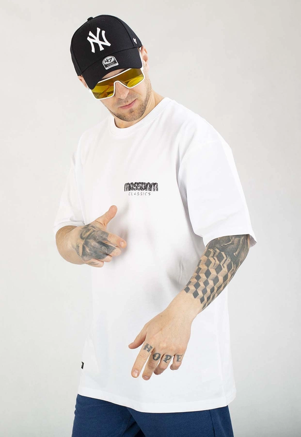 T-shirt Mass Ancient biały