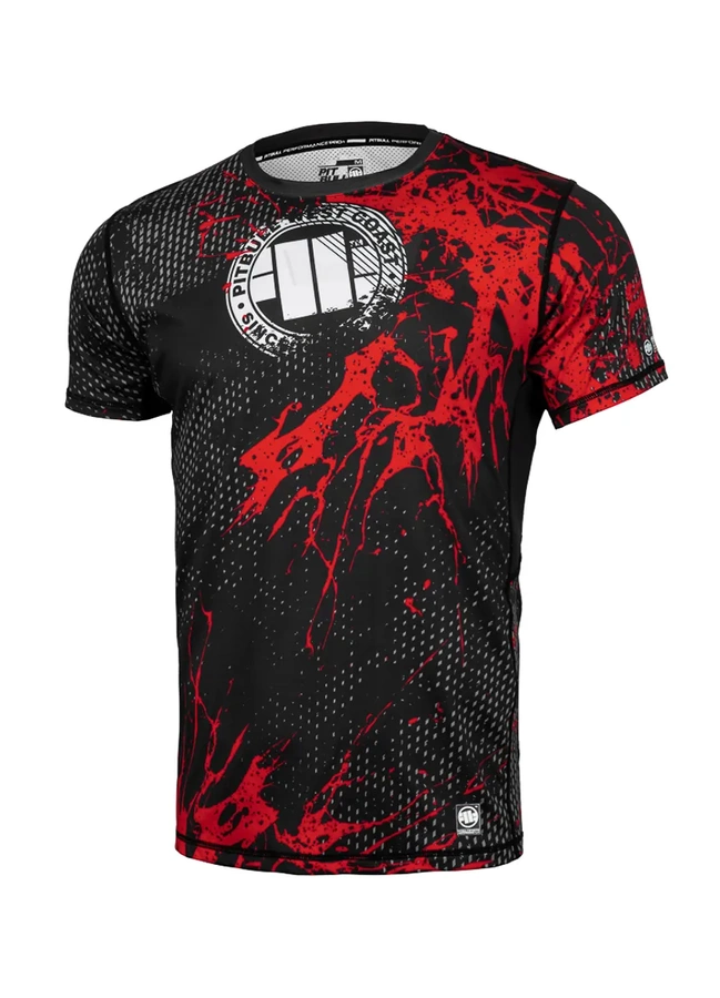 T-shirt Sportowy Pit Bull Mesh Performance Pro plus Blood Dog II czarny