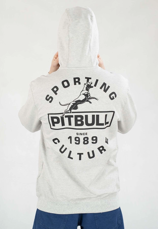 Bluza Pit Bull Z Kapturem Physical Culture szara