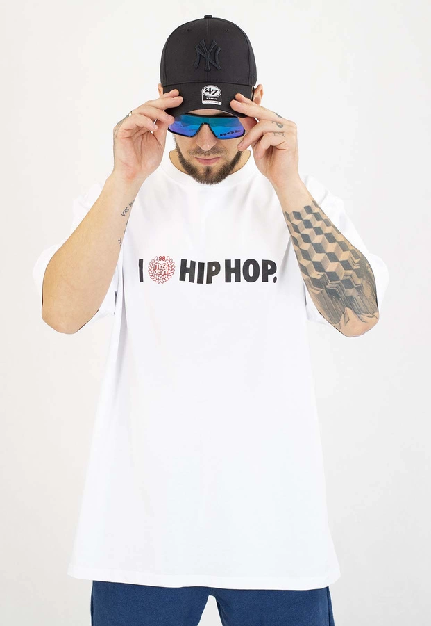 T-shirt Mass Feelings biały