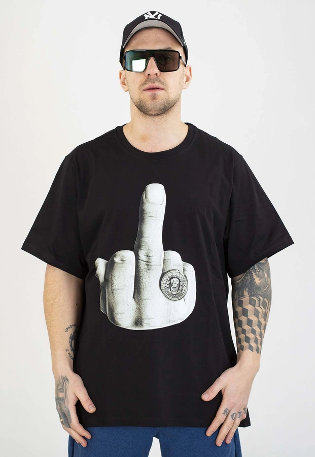 T-shirt Stoprocent Fuck czarny