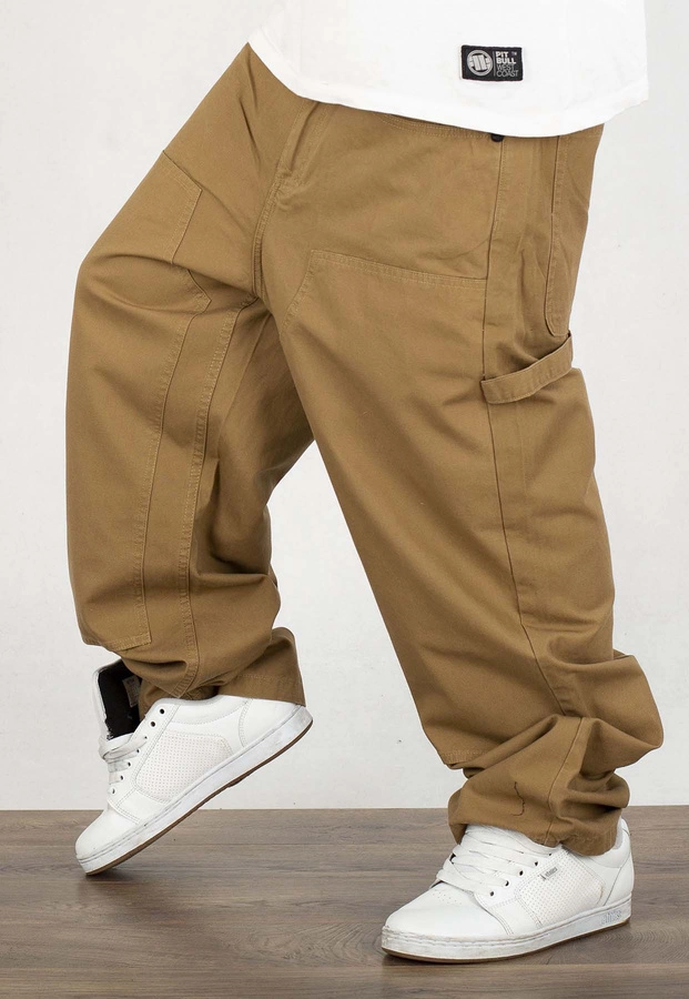 Spodnie Mass Pants Extra Baggy Fit Worker beżowe