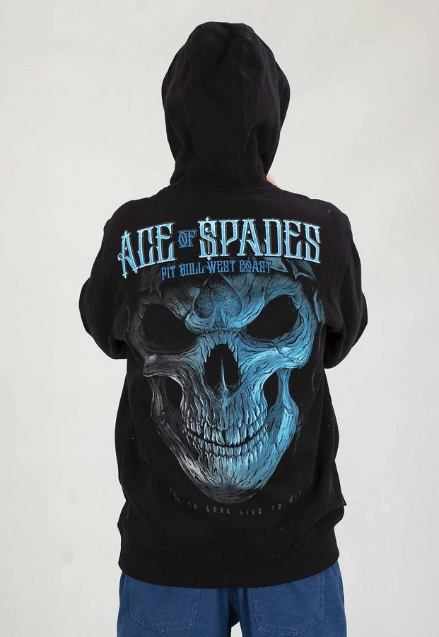 Bluza Pit Bull Z Kapturem Blue Skull czarna