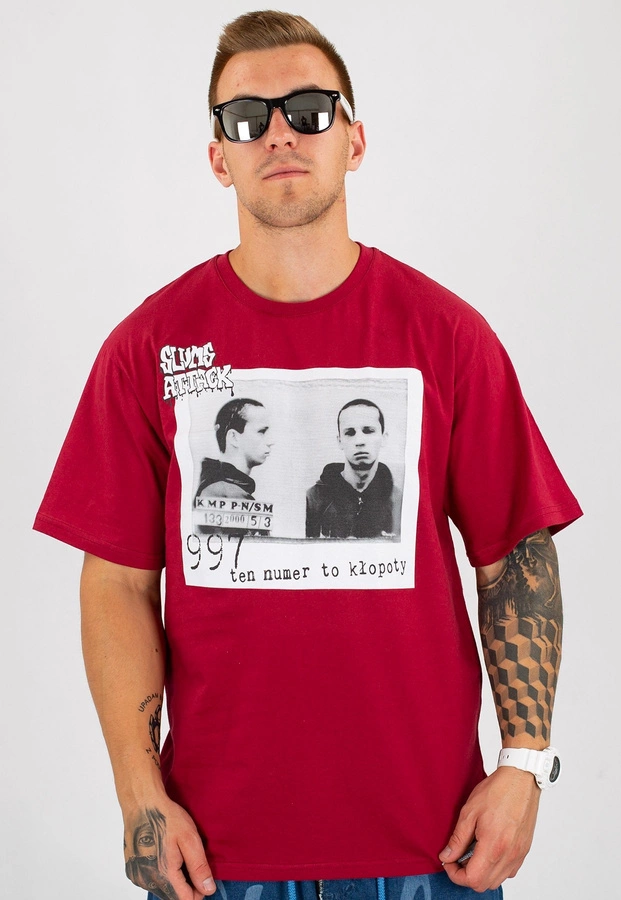 T-shirt RPS Rysiu Peja Solufka 997 bordowy