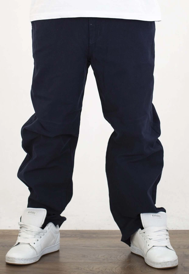 Spodnie Prosto Regular Petrol granatowe