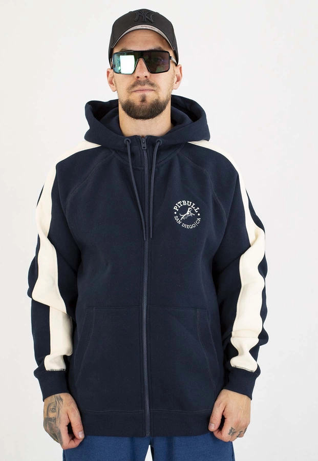 Bluza Pit Bull Z Kapturem ZIP San Diego CA dark navy
