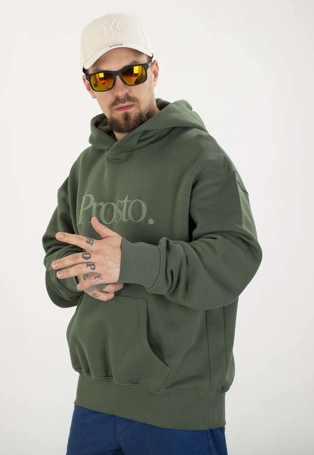 Bluza Prosto Z kapturem Mizo ciemno zielona