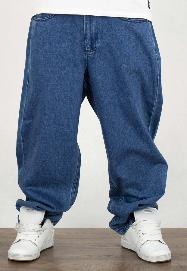 Spodnie Mass Jeans Baggy Fit Slang blue