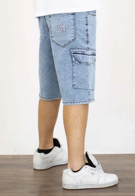 Spodenki Lucky Dice LD Haft Name light blue