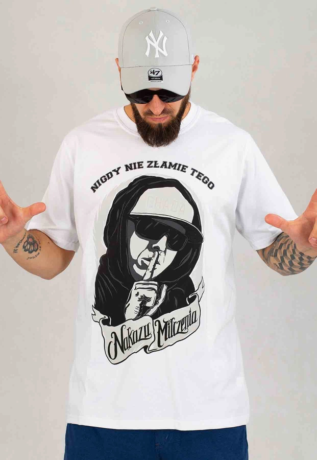 T-shirt Chada Nakaz Milczenia biały