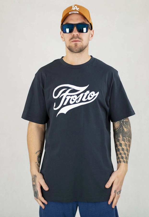 T-shirt Prosto Trias granatowy