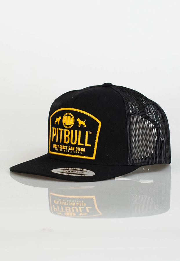 Czapka Snapback Pit Bull Flat Mesh Dogs czarna