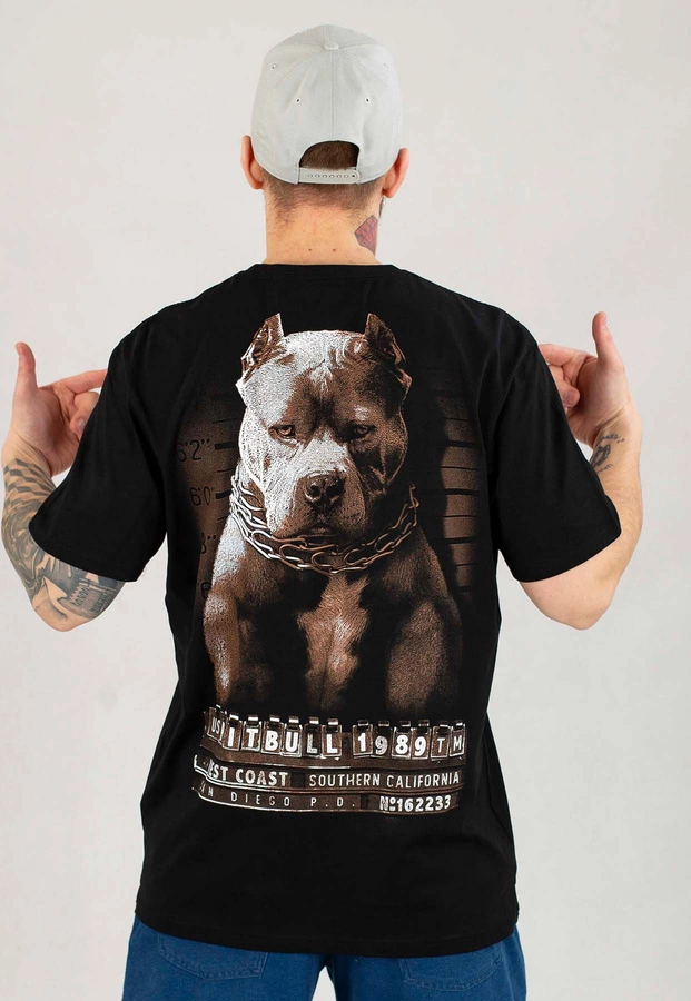 T-shirt Pit Bull Mugshot II czarny