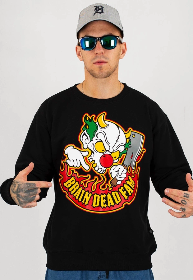 Bluza Brain Dead Familia Clown czarna