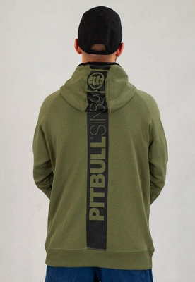 Bluza Pit Bull Z Kapturem Zip Hermes oliwkowa