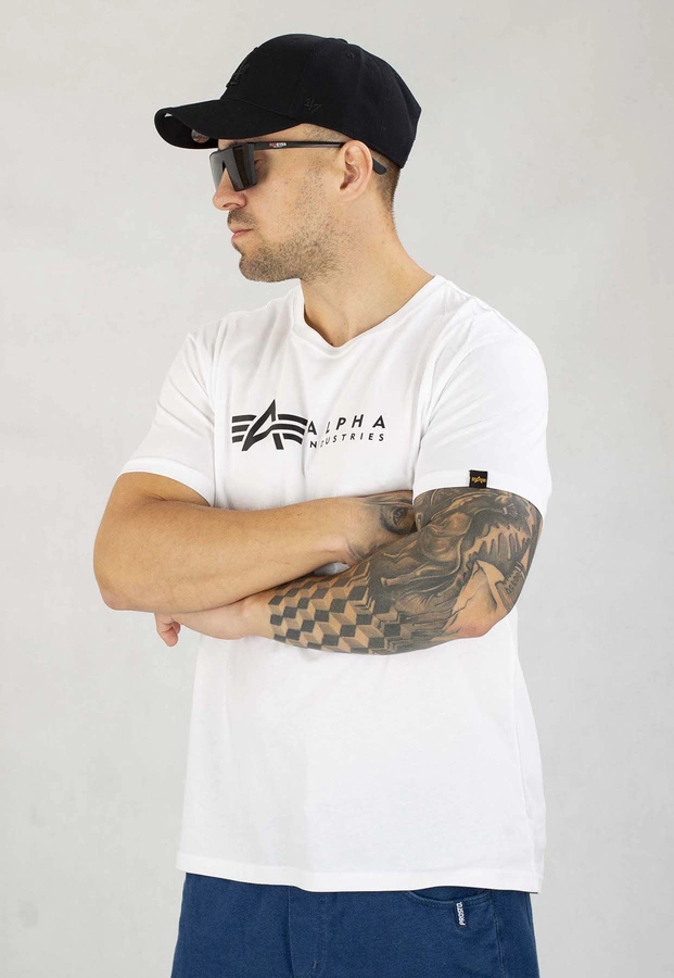 T-shirt Alpha Industries Alpha Label T 2pack 118534 czarny biały