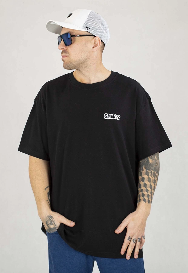 T-shirt Smerfy Baggy Hater czarny