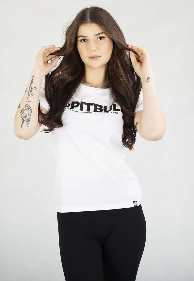 T-Shirt Pit Bull Slim Fit Pitbull R biały