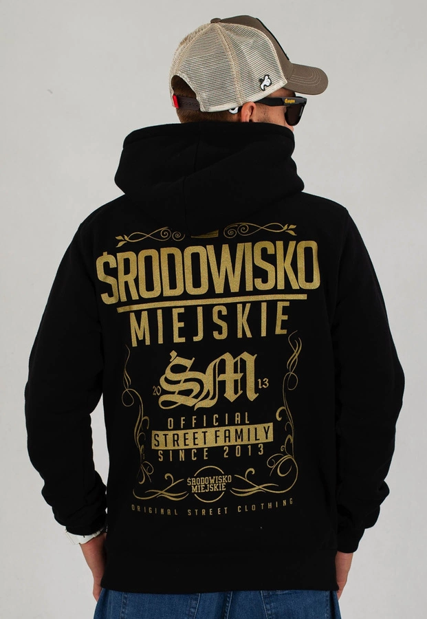 Bluza Środowisko Miejskie Theme czarno złota