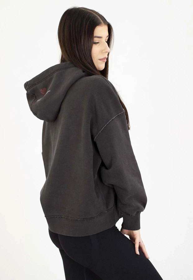 Bluza Pit Bull Z Kapturem Thick & Thin washed dark graphite