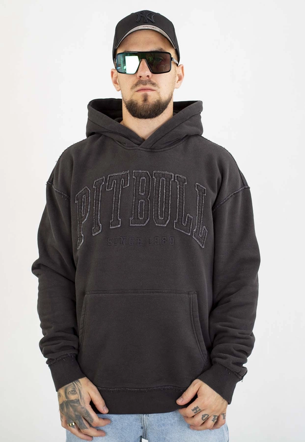 Bluza Pit Bull Z Kapturem Orlando washed dark graphite
