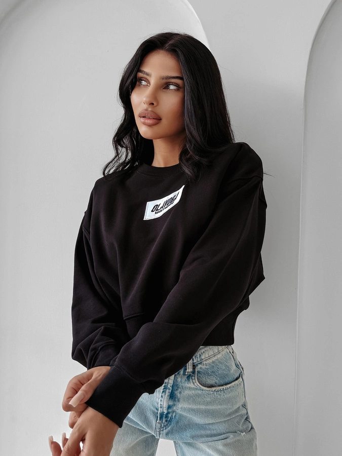 Bluza Olavoga Bez Kaptura Cinnamon Haze czarna