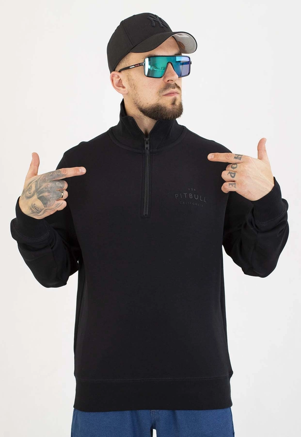 Bluza Pit Bull Bez Kaptura Half Zip Sampson black