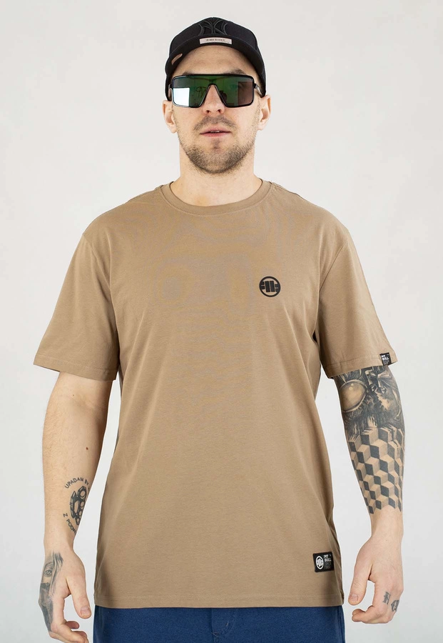 T-shirt Pit Bull Small Logo 170 dark sand