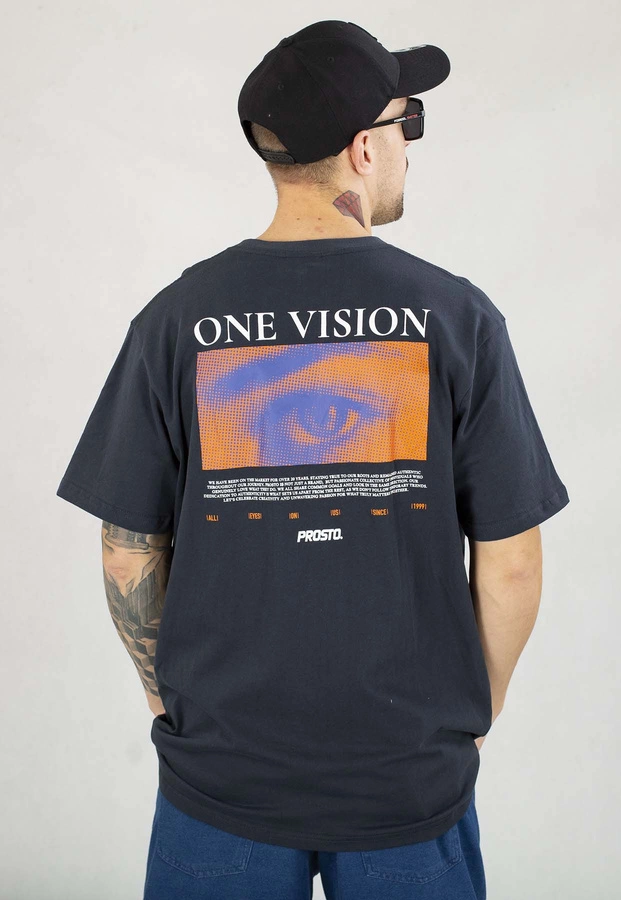 T-shirt Prosto Vision granatowy