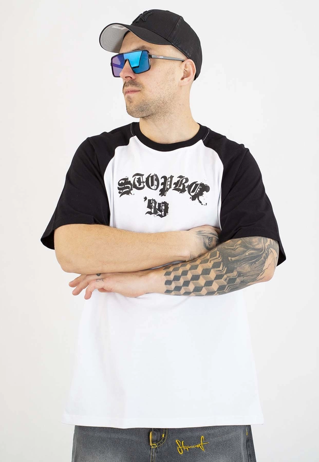 T-shirt Stoprocent Reglan Stopro 99 biały