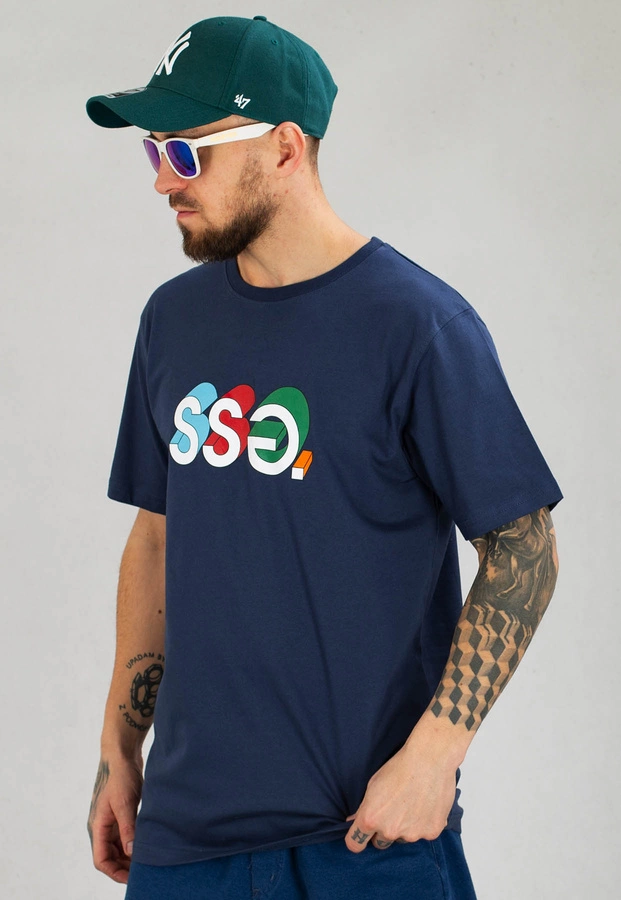 T-Shirt SSG 3D Colors granatowy