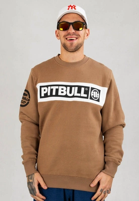 Bluza Pit Bull Bez Kaptura Sherwood brązowa