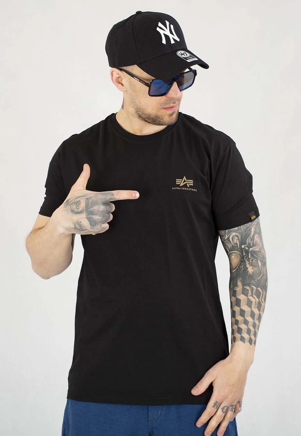T-shirt Alpha Industries Back Print 128507CP czarny camo