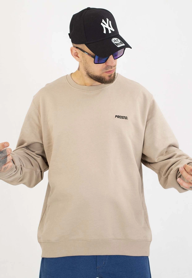 Bluza Prosto Bez Kaptura Infinity Logo beżowa