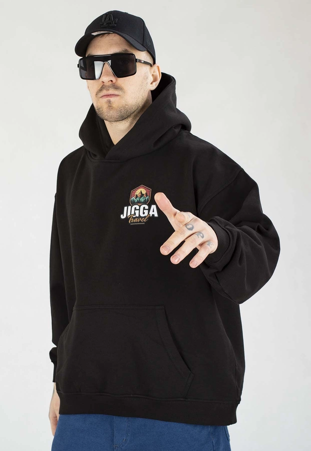 Bluza Jigga Wear Z Kapturem Baggy Outdoor czarna