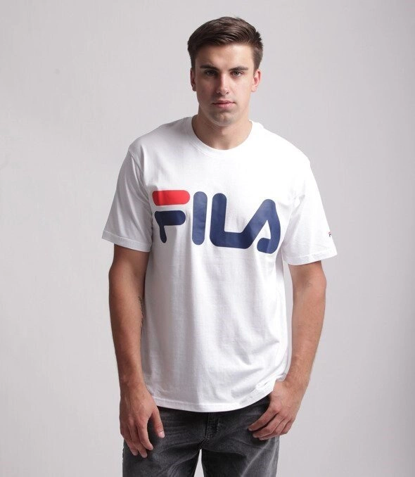 FILA-Classic Logo T-shirt Biały