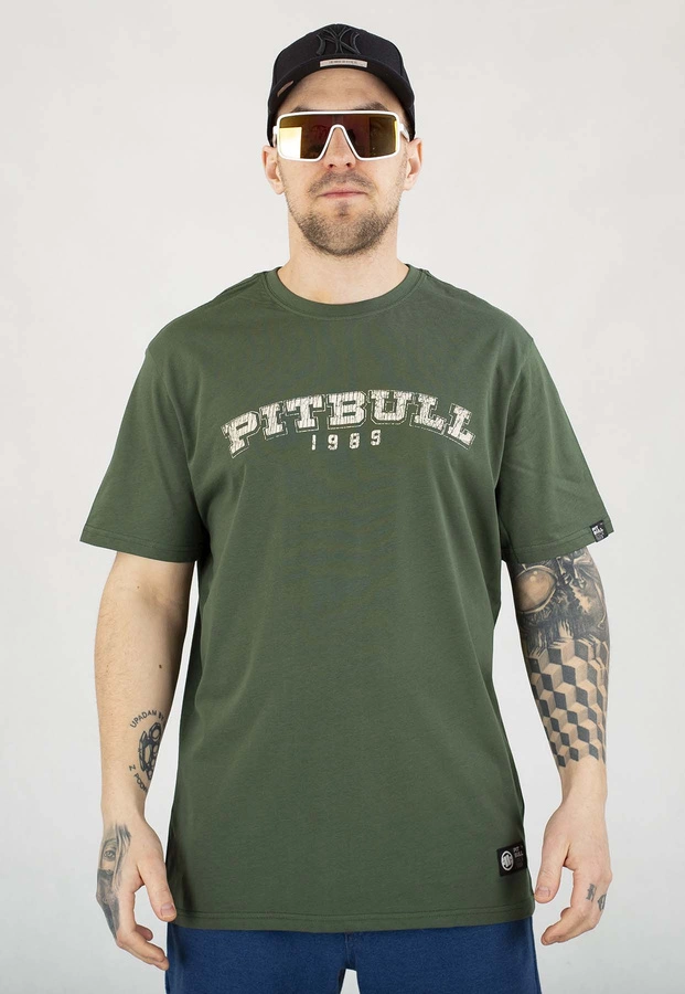 T-shirt Pit Bull Born 170 In 1989 grassy green 