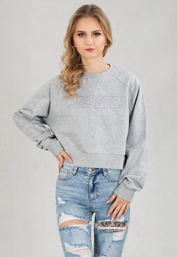 Bluza Prosto Crewneck Boxsy szara