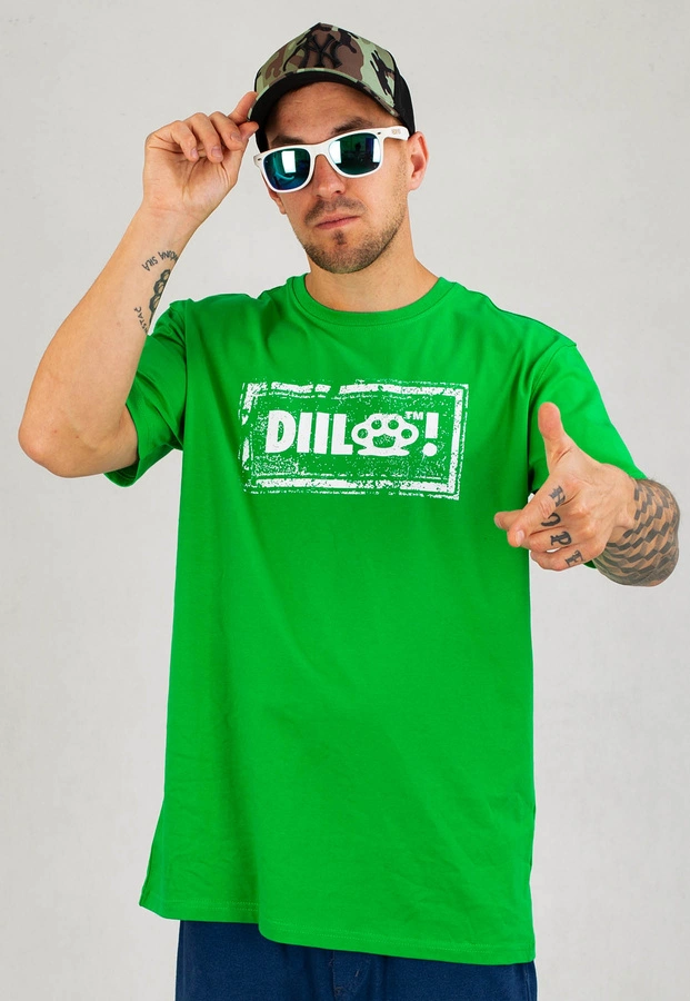 T-shirt Diil Damage zielony