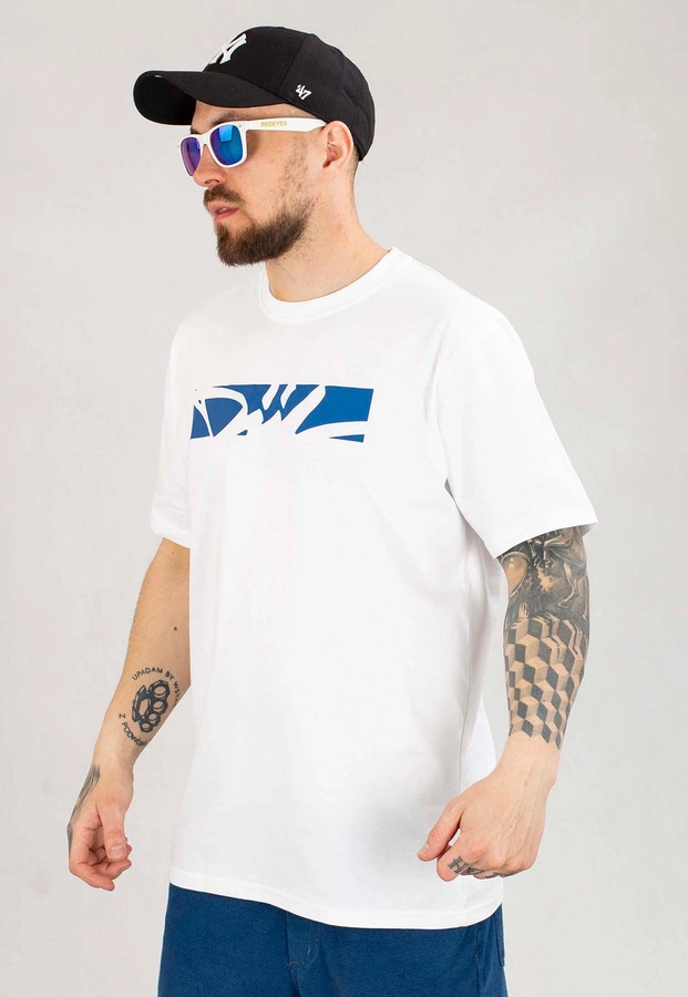 T-shirt Diil Frame biało niebieski